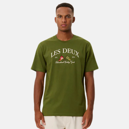 Les Deux Chive Green Ivy League T-Shirt