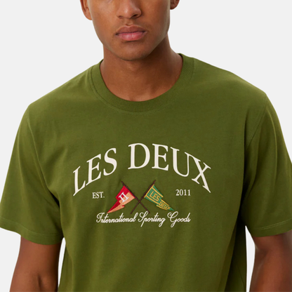 Les Deux Chive Green Ivy League T-Shirt