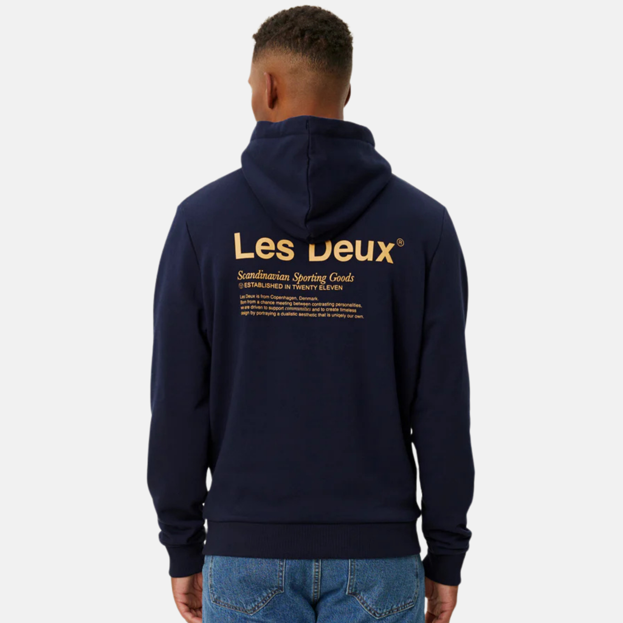 Les Deux Dark Navy Brody Hoodie 2.0