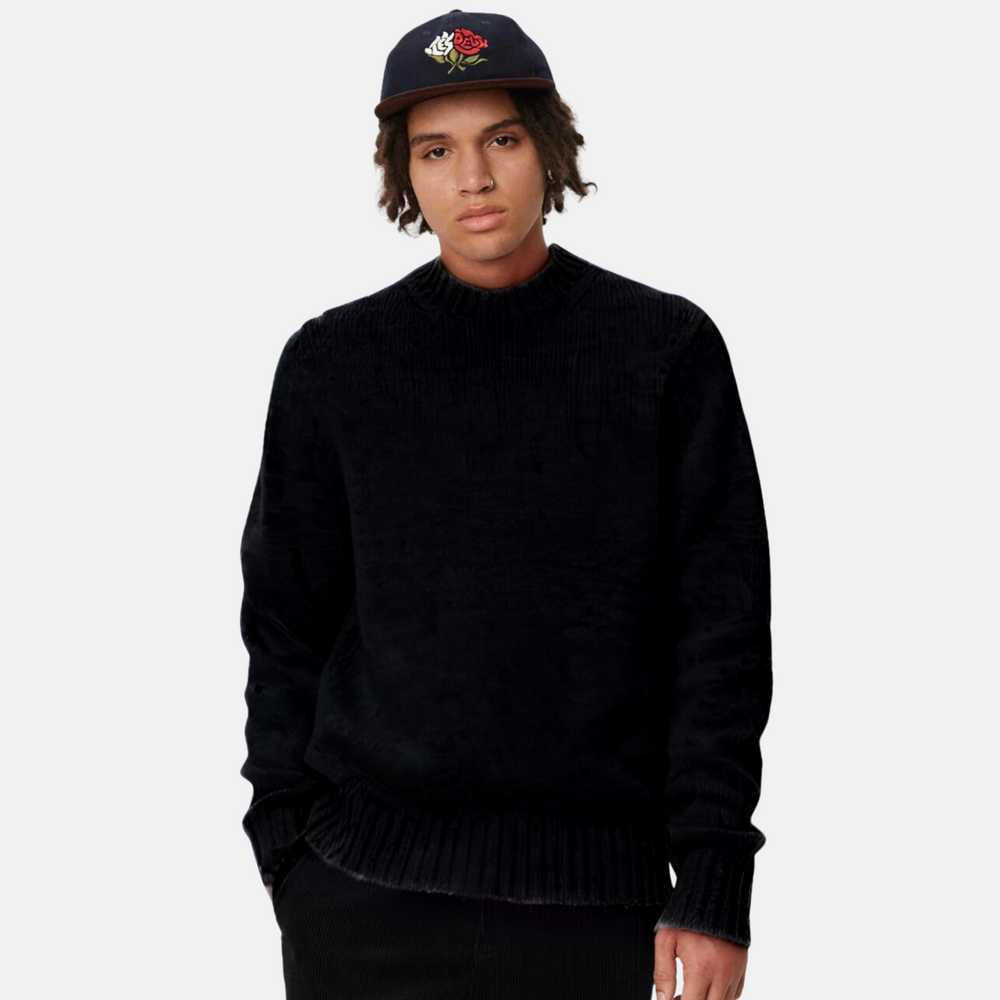 Les Deux Black Gary Fleck Wool Roundneck Sweater