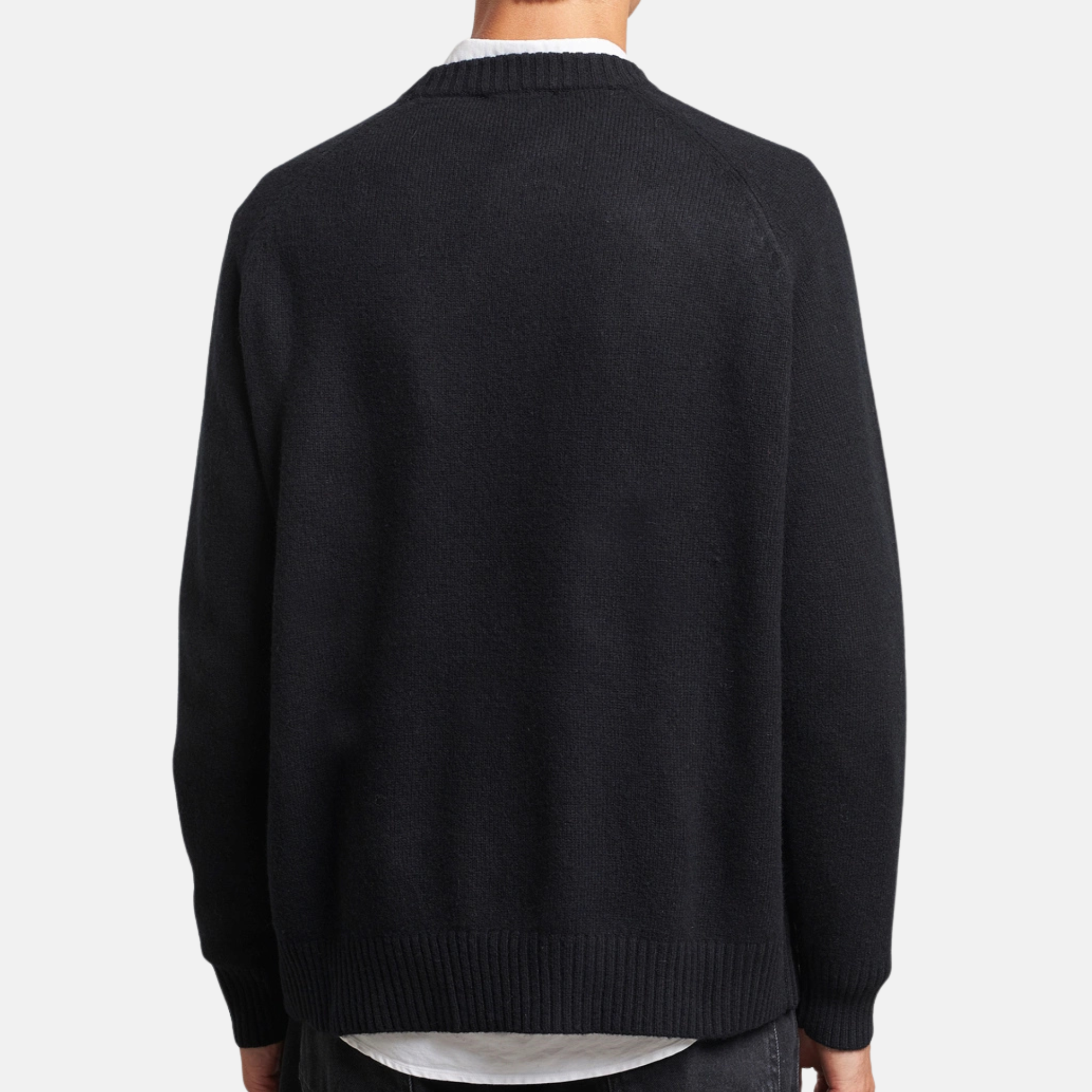 Les Deux Black Felipe Knit Crewneck Sweater