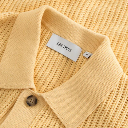 Les Deux Gustavo Knit Creamy Yellow Shirt