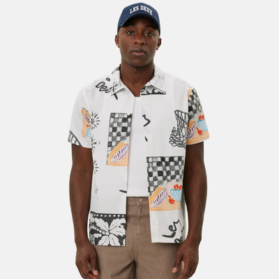 Les Deux Kamar AOP Button-Down Shirt