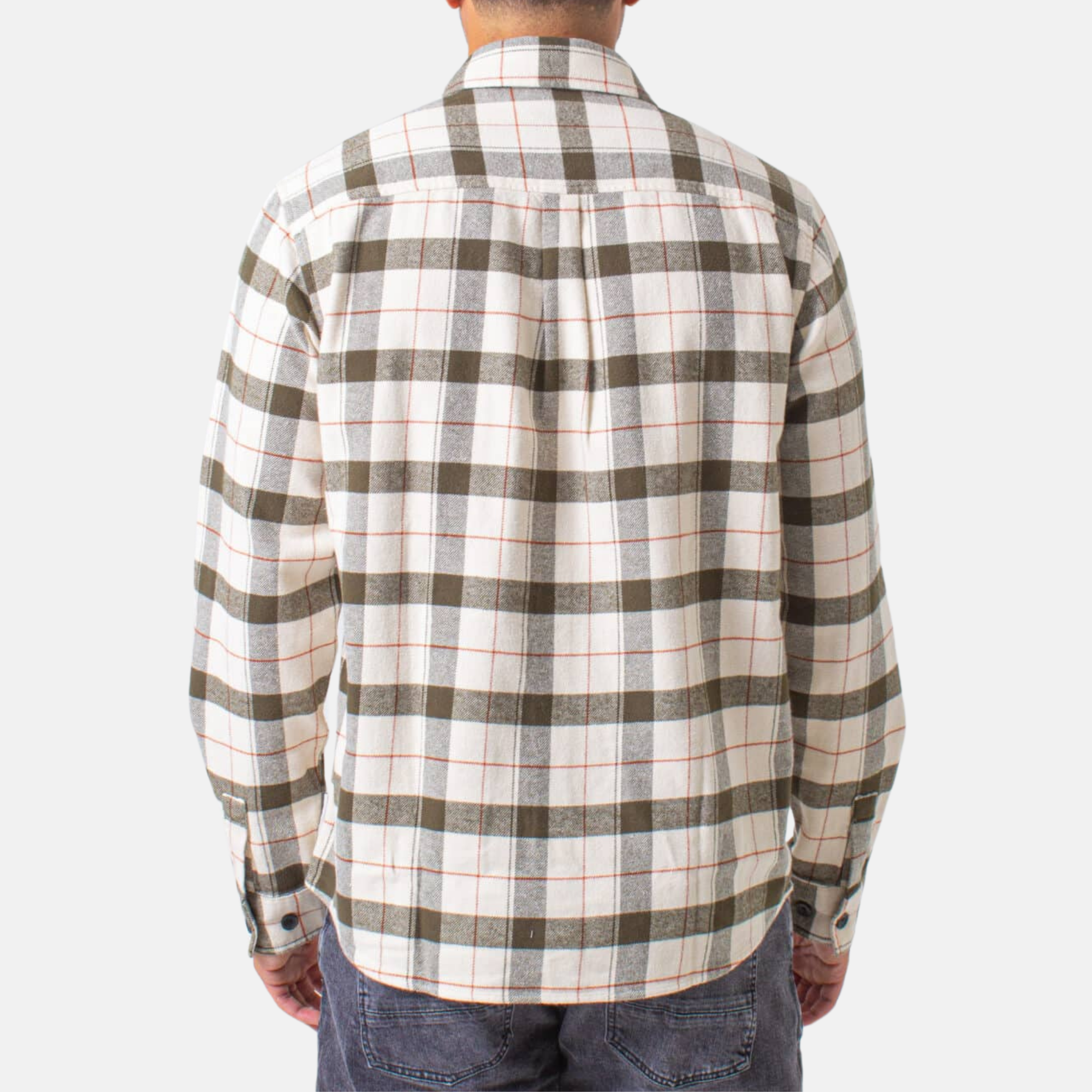 Les Deux Ivory Lennon Flannel Check Overshirt