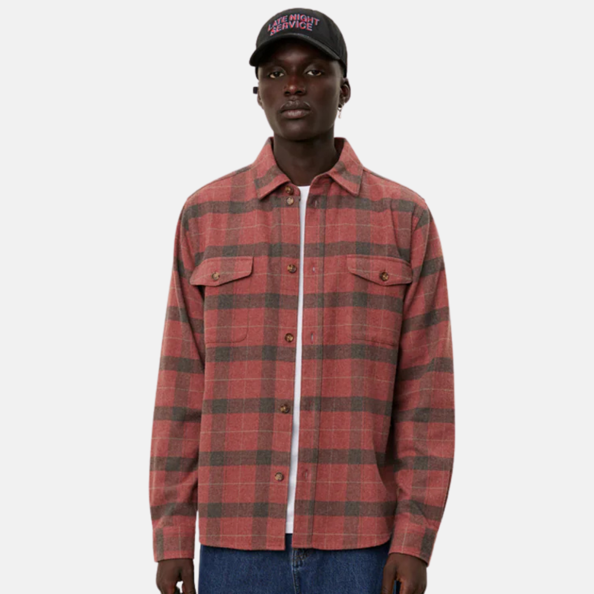 Les Deux Lennon Flannel Check Overshirt