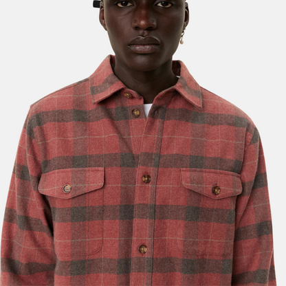 Les Deux Lennon Flannel Check Overshirt