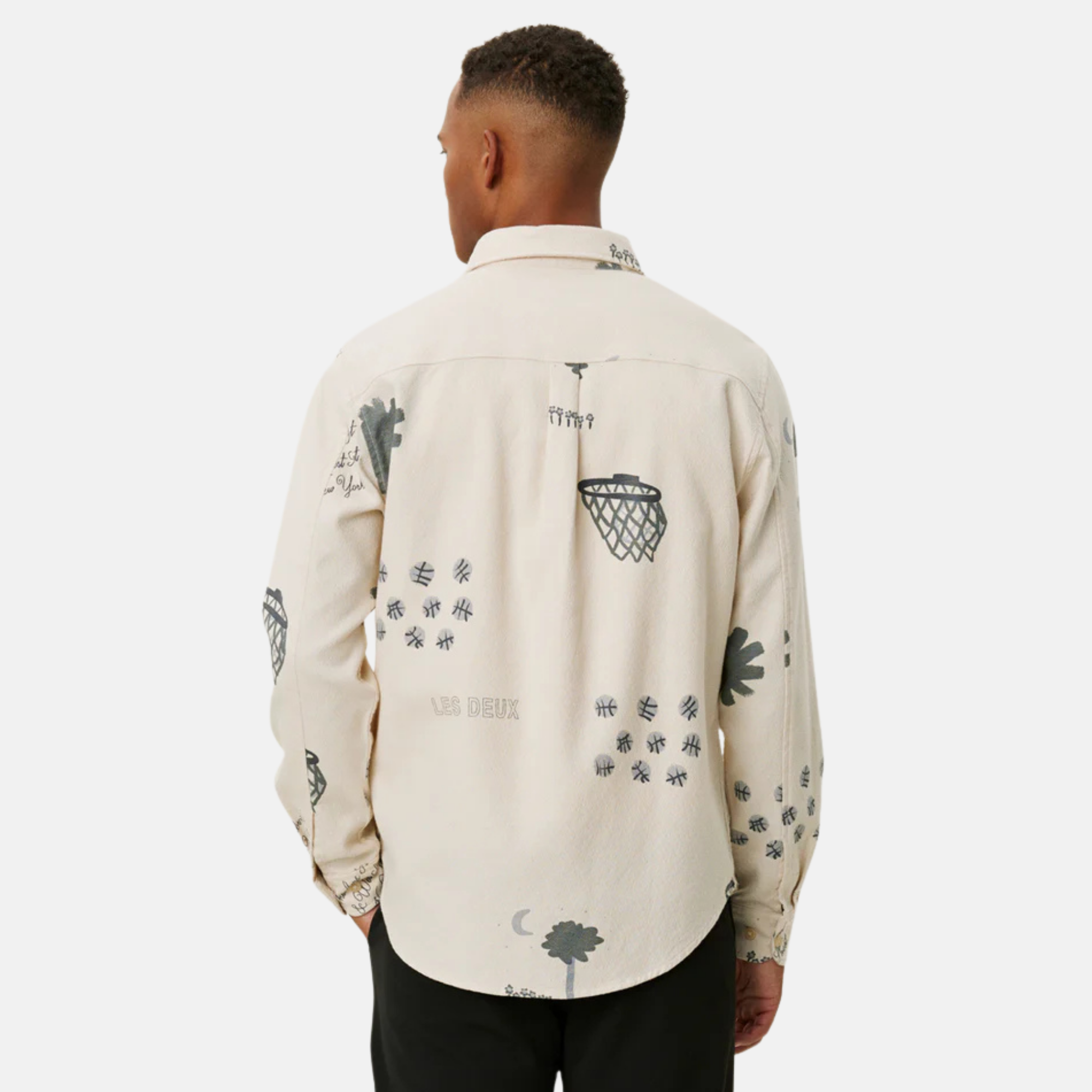 Les Deux Ivory Karl AOP Shirt 2.0