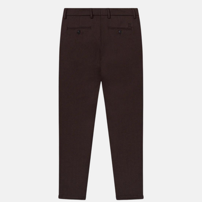 Les Deux Ebony Brown Como Herringbone Suit Pants