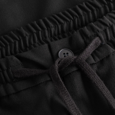 Les Deux Como Tapered Black Drawstring Pants