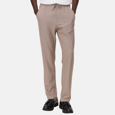 Les Deux Como Tapered Textured Drawstring Pants