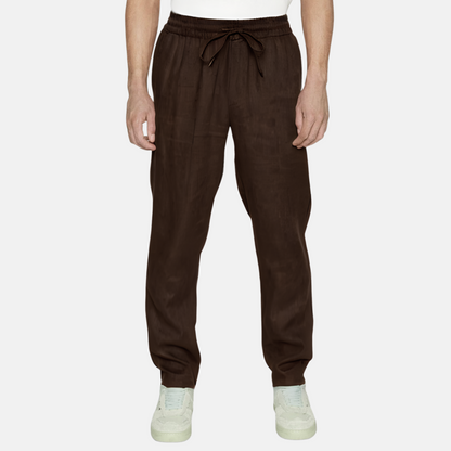 Les Deux Ebony Brown Patrick Herringbone Pants