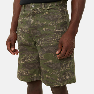 Les Deux Ryder AOP Denim Shorts