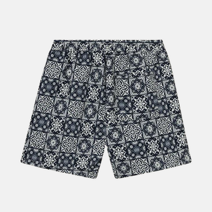 Les Deux Stan AOP Navy/Ivory Swim Shorts 2.0