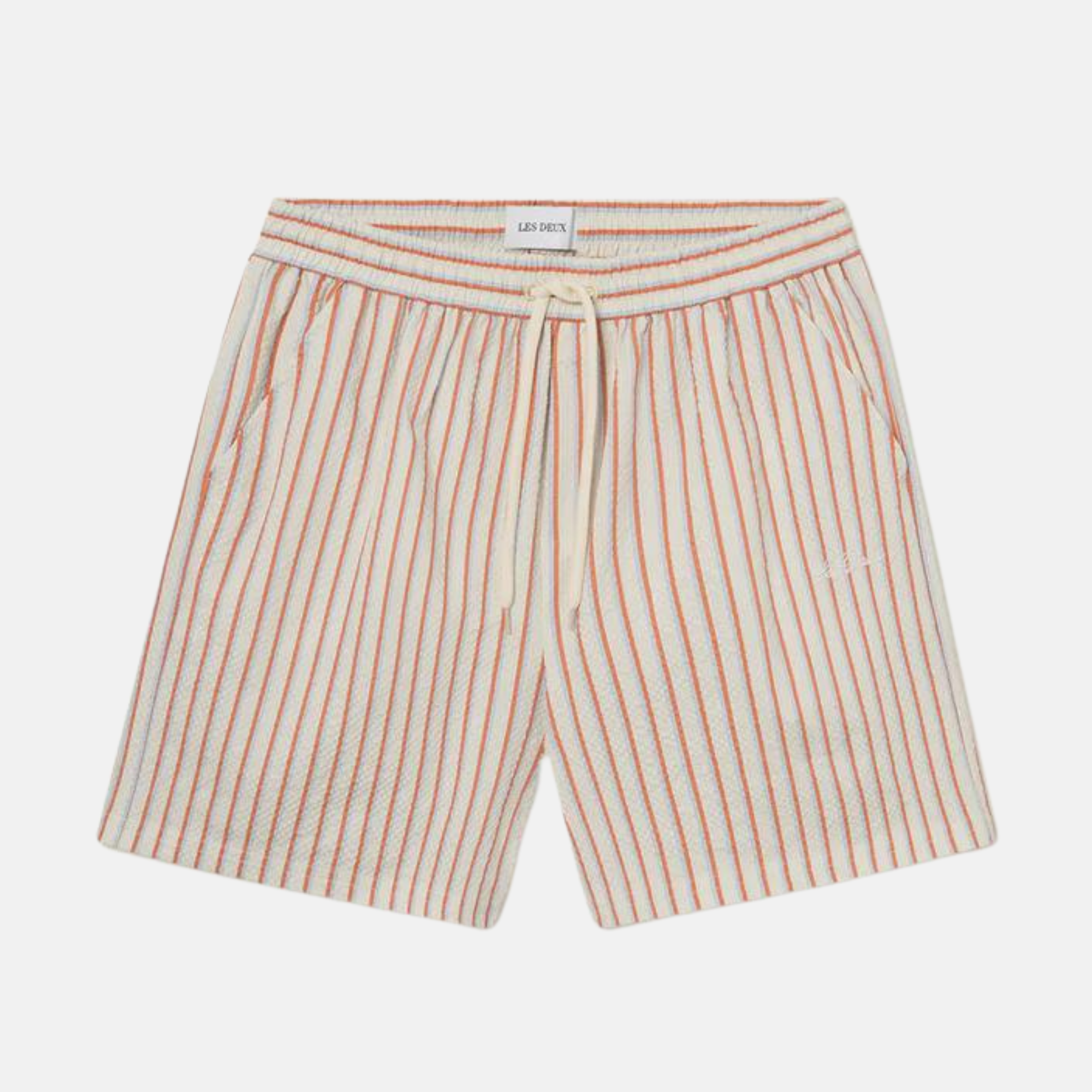 Les Deux Stan Stripe Seersucker Swim Shorts