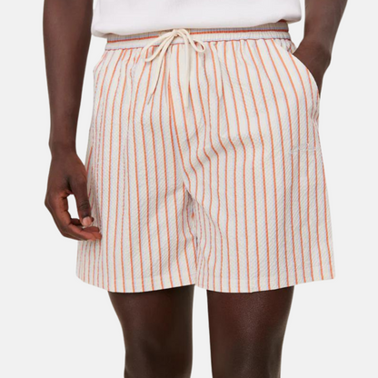 Les Deux Stan Stripe Seersucker Swim Shorts