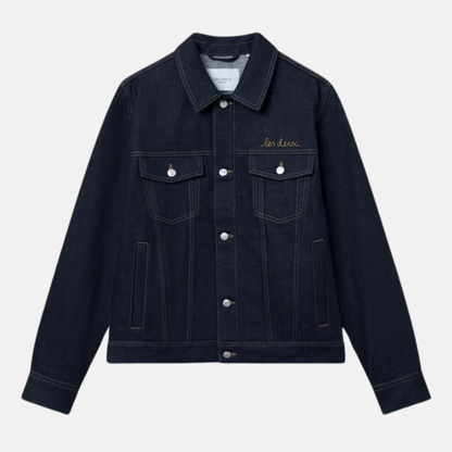 Les Deux Raw Denim Micah Selvedge Jacket