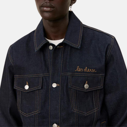 Les Deux Raw Denim Micah Selvedge Jacket