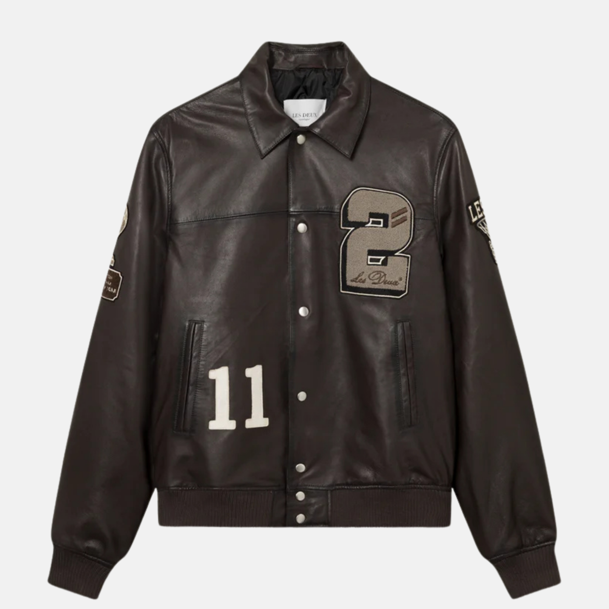 Les Deux Varsity Leather Jacket