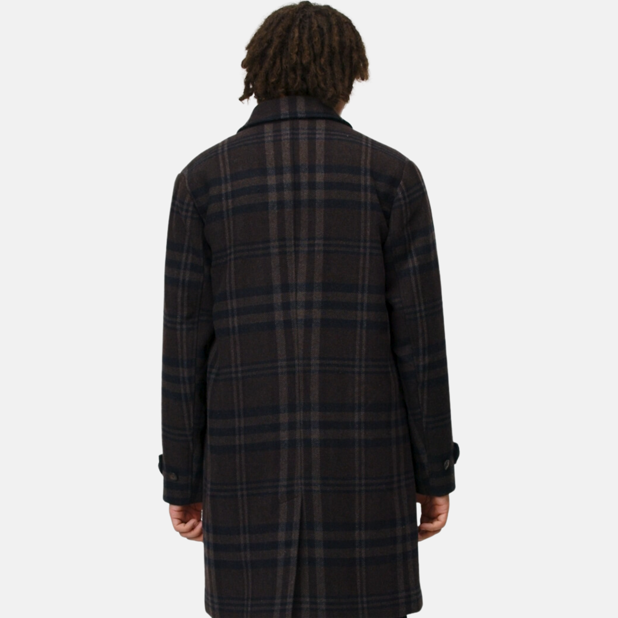 Les Deux McKay Check Wool Coat S