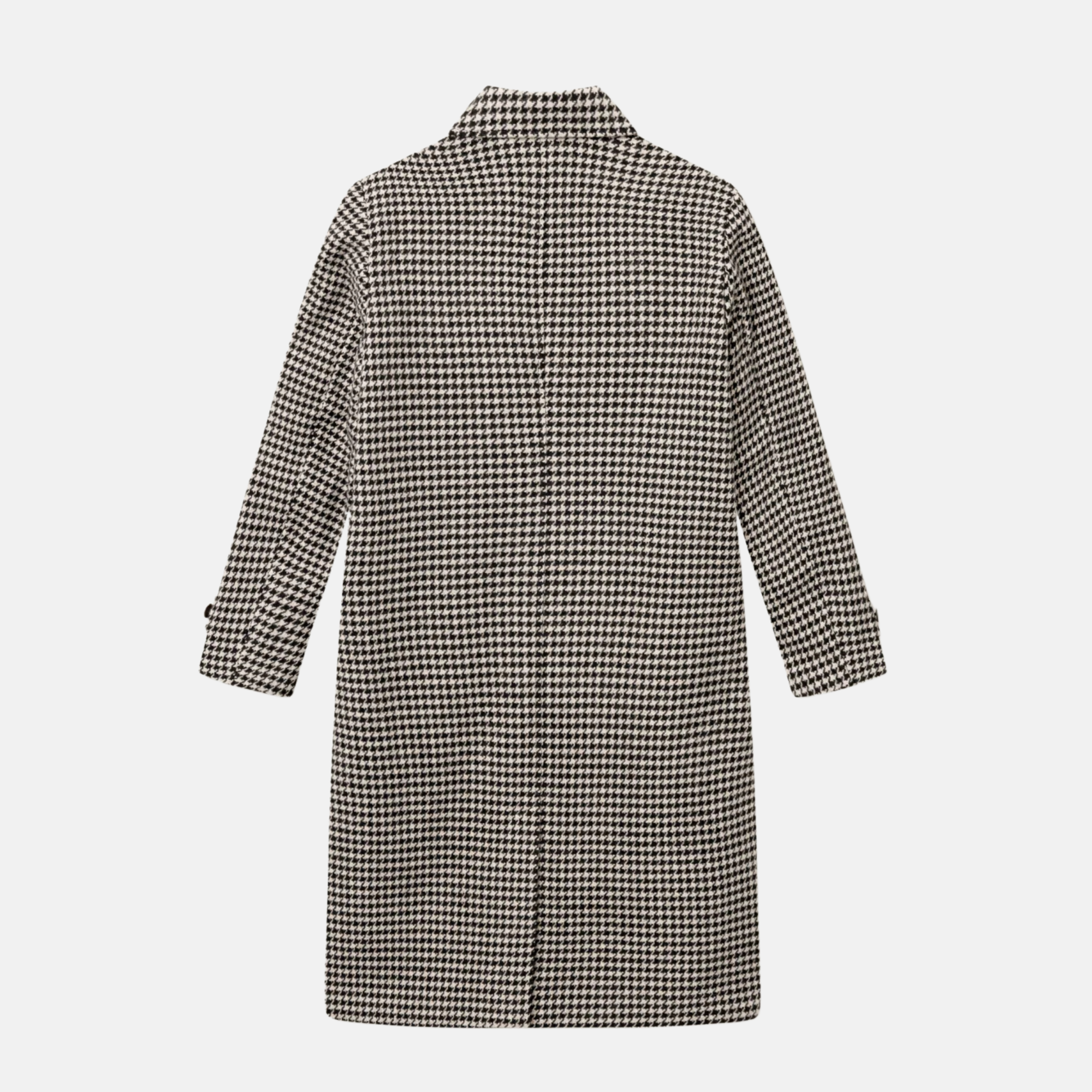 Les Deux Maximilian Houndstooth Wool Coat