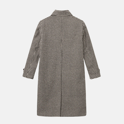 Les Deux Maximilian Houndstooth Wool Coat