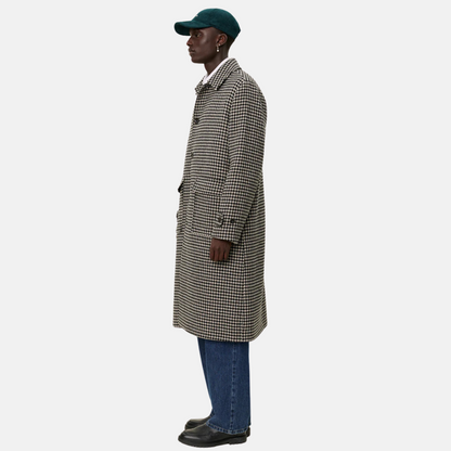 Les Deux Maximilian Houndstooth Wool Coat