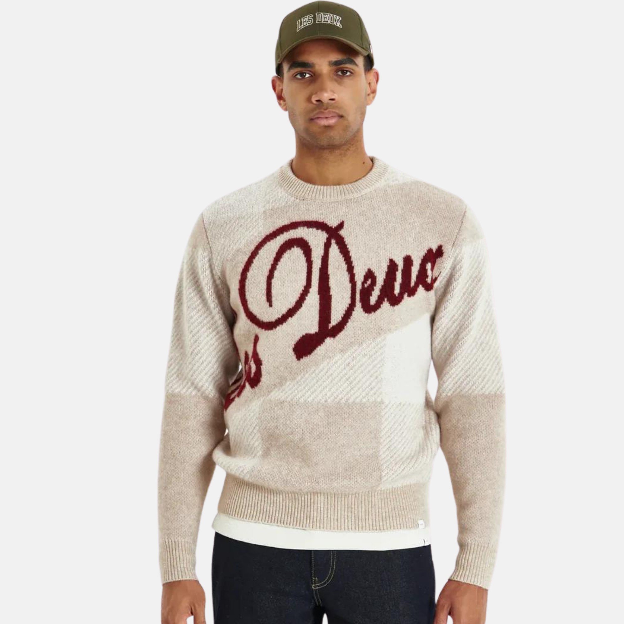 Les Deux Light Sand Buffalo Recycled Knit Sweater