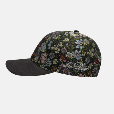 Les Deux Rosin Chive Green Jaquard Baseball Cap
