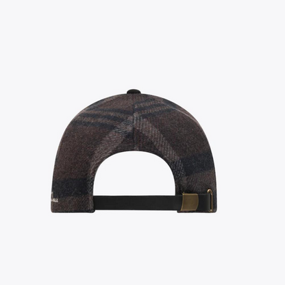 Les Deux Baseball Cap Check Wool