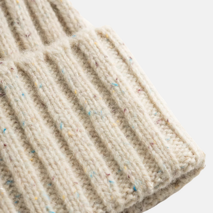 Les Deux Light Sand Wells Fleck Rib Beanie