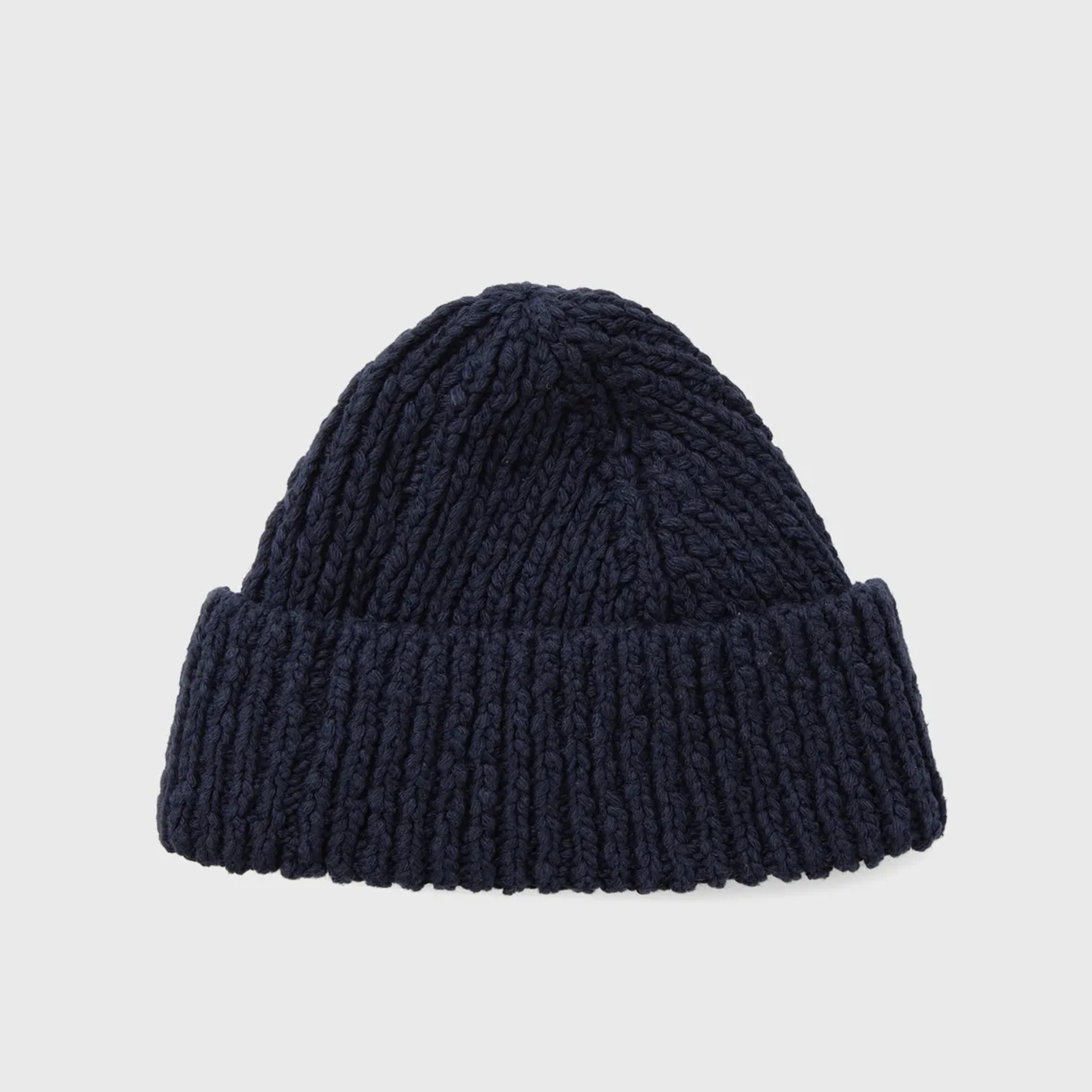 Les Deux Dark Navy Errol Cotton Beanie