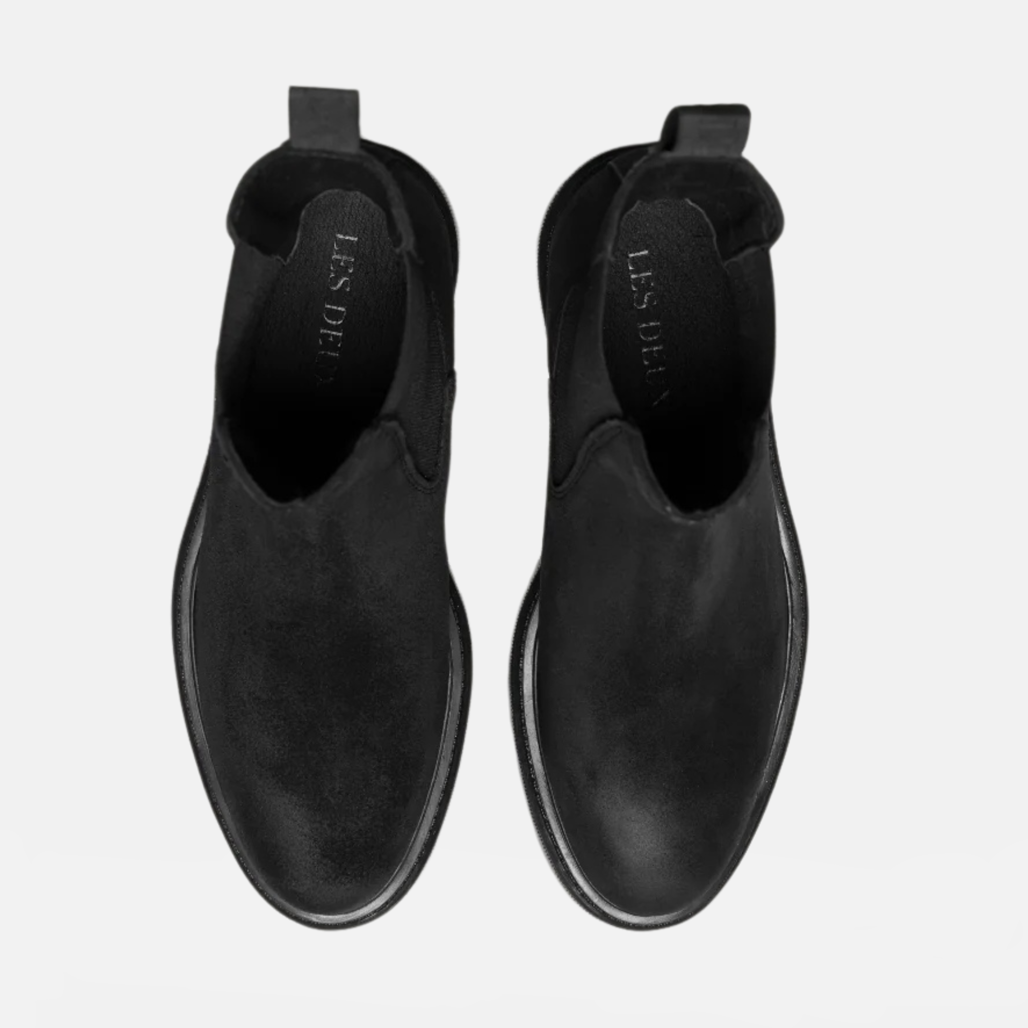 Les Deux Black Tatum Suede Chelsea Boots