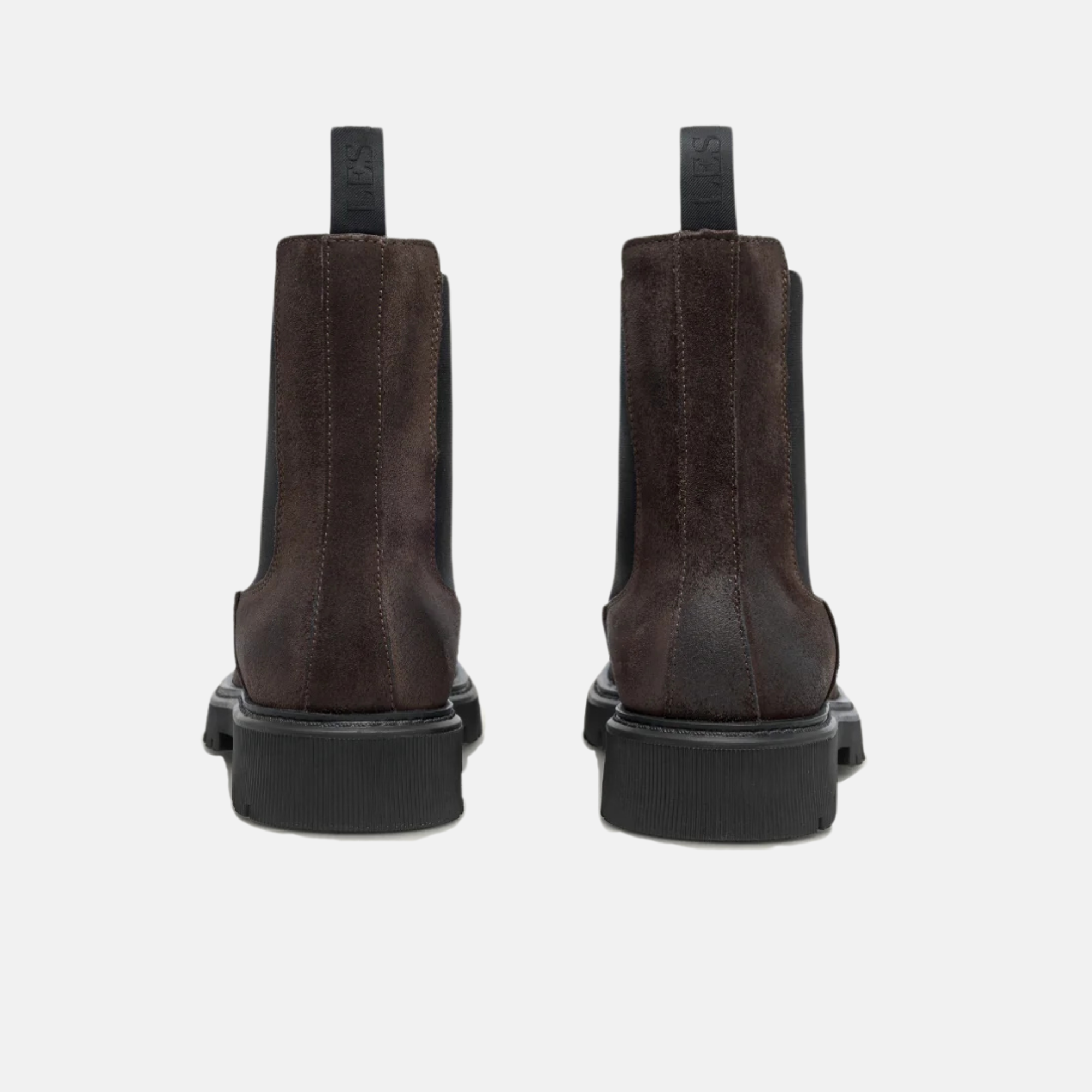 Les Deux Dark Brown Tatum Suede Chelsea Boots