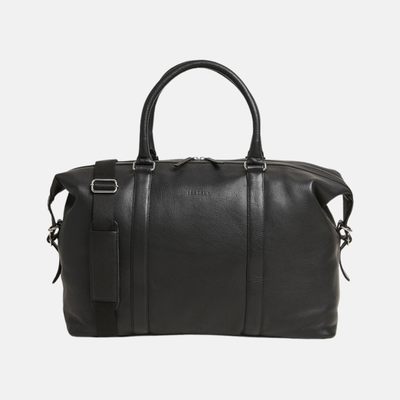 Les Deux Black Leather Weekend Bag