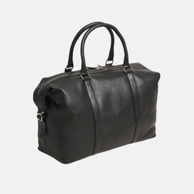 Les Deux Black Leather Weekend Bag