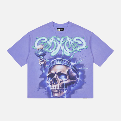 Godspeed Liberty Tears Purple Wash T-Shirt