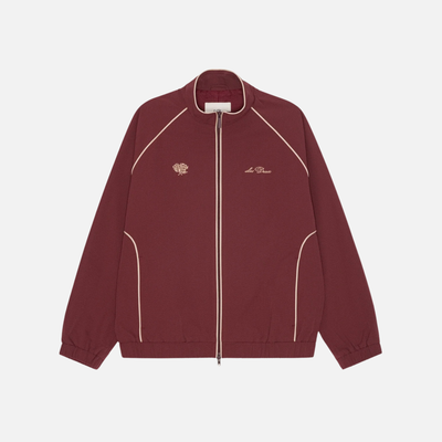 Les Deux Truffle Red Seersucker Track Jacket