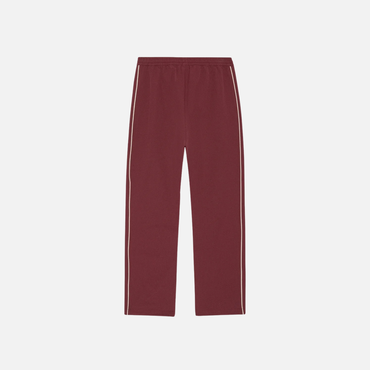 Les Deux Truffle Red Seersucker Track Pants