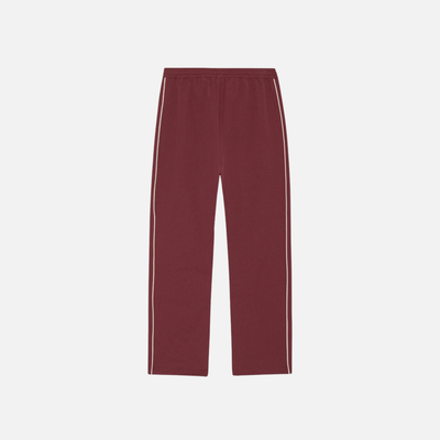 Les Deux Truffle Red Seersucker Track Pants