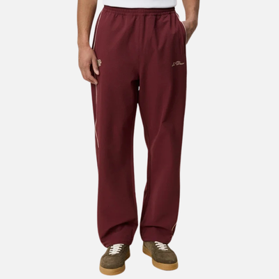 Les Deux Truffle Red Seersucker Track Pants