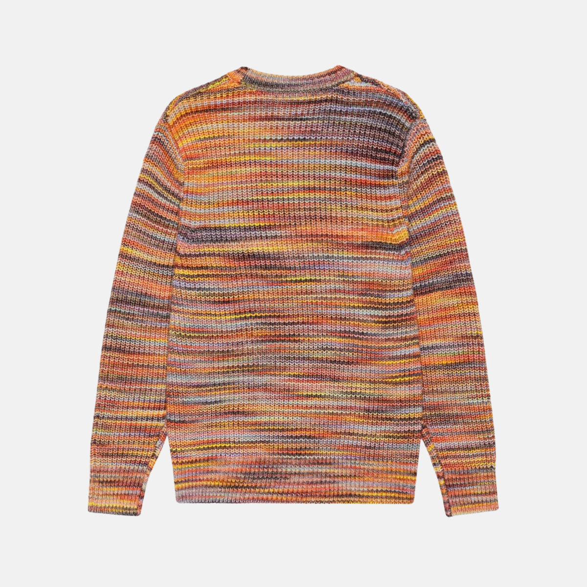 Les Deux Space Rib Crewneck Orange Sweater