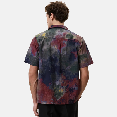 Les Deux Tie-Dye AOP Green Shirt