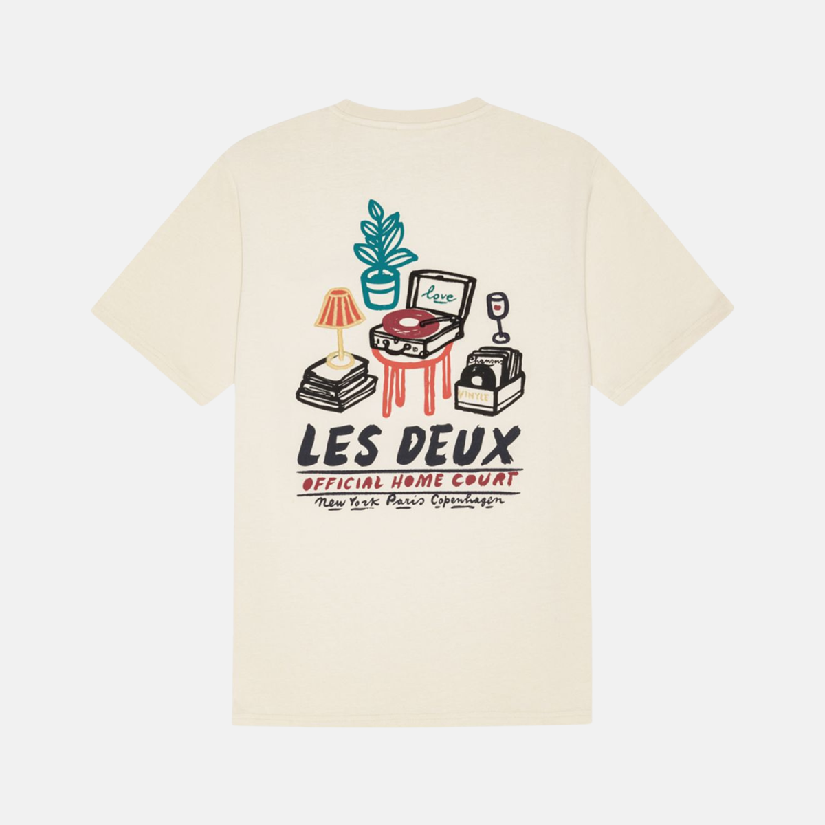 Les Deux Ivory Record T-Shirt