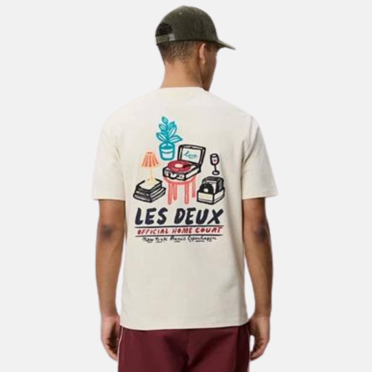 Les Deux Ivory Record T-Shirt