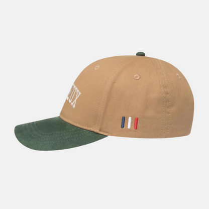 Les Deux Forest Green Blake Suede Baseball Cap 3.0