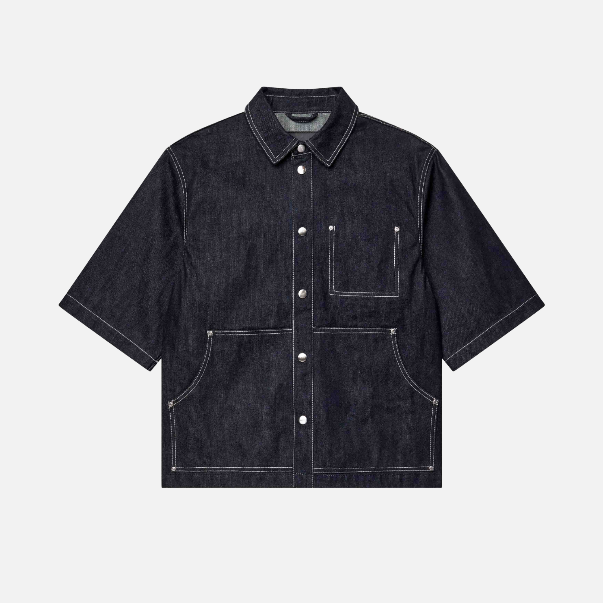 Purple Brand Workwear Raw Dark Indigo Shirt