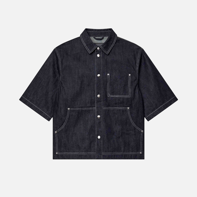 Purple Brand Workwear Raw Dark Indigo Shirt