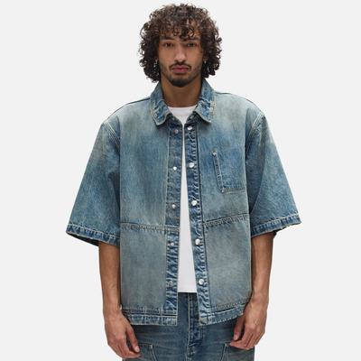 Purple Brand Light Indigo Workwear Shirt