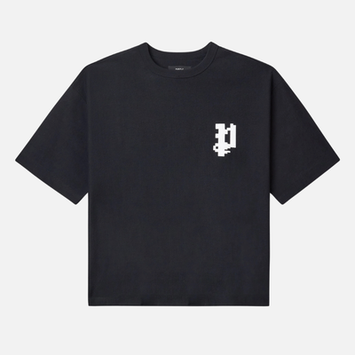 Purple Brand Black Pixelated Gothic T-Shirt