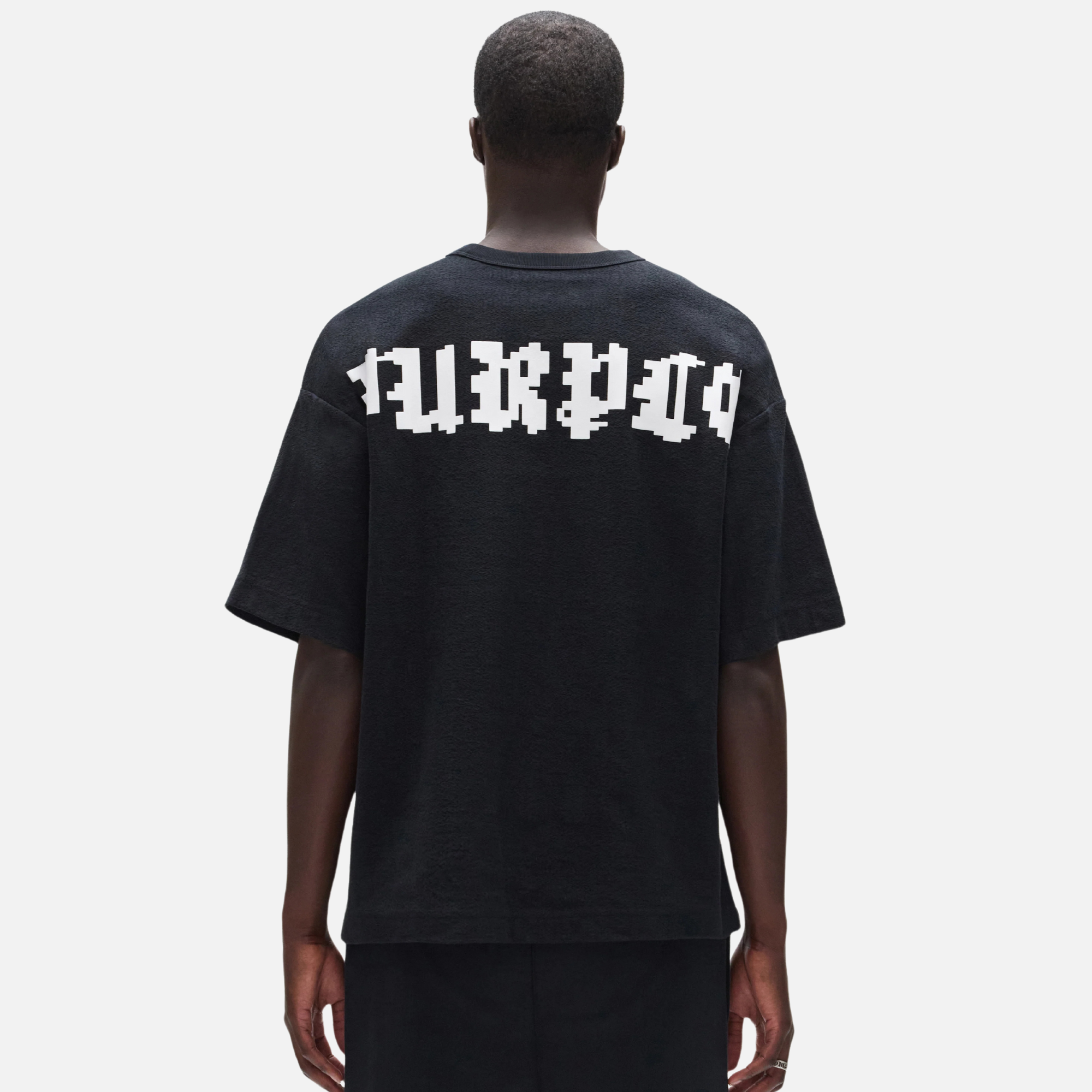 Purple Brand Black Pixelated Gothic T-Shirt